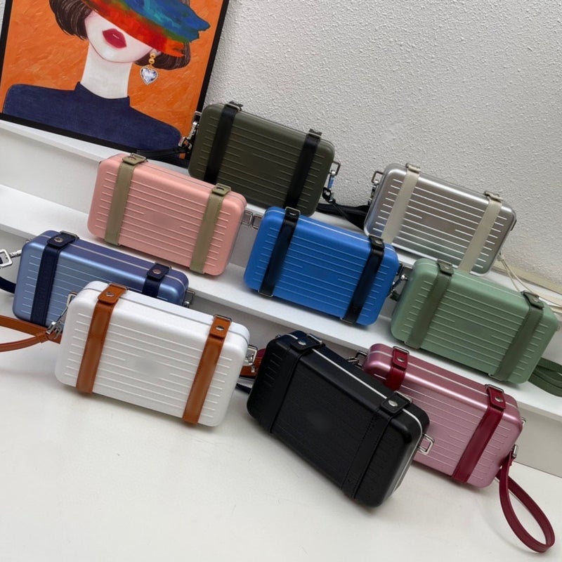 2025 Joint Luggage Case High Color Value Internet Popular Hard Shell Crossbody Small Bag Shoulder Box Handbag Unisex - Image 2